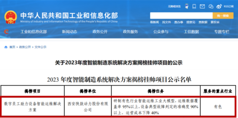 陜鼓方案入選工信部智能制造系統解決方案揭榜掛帥項目，引領供應鏈管理創新